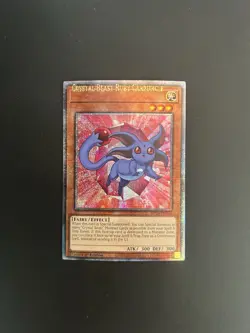 *Misprint* YuGiOh! Crystal Beast Ruby Carbuncle - MP24-EN020 QCR - Name Shift - Image 1