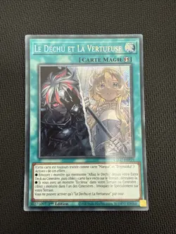 Carte Yu-Gi-Oh! Le Dechu et La Vertueuse Secret CH01-FR019 - Image 1