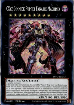 Yugioh CXyz Gimmick Puppet Fanatix Machinix INFO-EN043 1st ED - Image 1