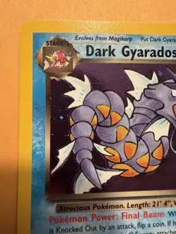 Pokemon TCG Dark Gyarados Holo Rare Card 8/82 Team Rocket - Image 2