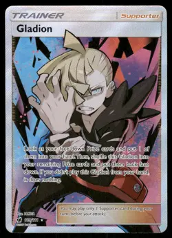 Pokemon Cards Gladion 109/111 Crimson Invasion Rare Ultra NM - Image 1