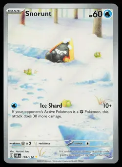 Snorunt 188/182 Holo Illustration Rare Paradox Rift Pokemon Card - Image 1