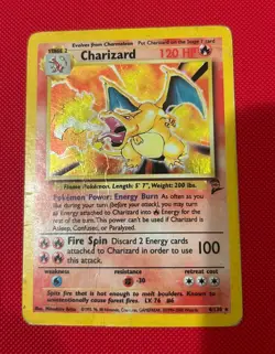 Pokemon TCG Base Set 2 Charizard 4/130 Holo Rare Card WOTC 2000 - Image 2