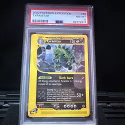 2002 POKEMON EXPEDITION SET #66/165 TYRANITAR PSA 8 - Image 1