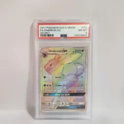 2017 Pokemon TCG Umbreon GX 154/149 (Secret) Sun & Moon PSA 8 NM/MT - Image 1