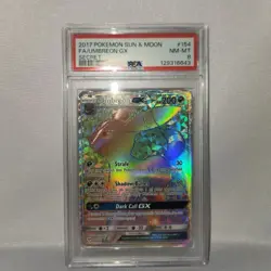 2017 Pokemon TCG Umbreon GX 154/149 (Secret) Sun & Moon PSA 8 NM/MT - Image 3
