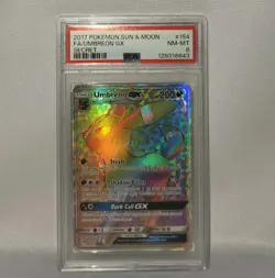 2017 Pokemon TCG Umbreon GX 154/149 (Secret) Sun & Moon PSA 8 NM/MT - Image 4