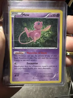 Pokemon Mew 29/124 Fates Collide Holo Rare (SH) - Image 1