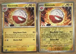 Pokemon TCG Electrode Scarlet & Violet 151 101/165 Reverse Holo & Holo Rare NM - Image 1