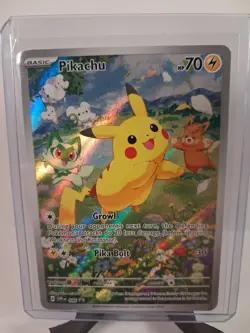 Pikachu SVP 088 Black Star Promo Scarlet & Violet Full Art Holo Pokemon TCG - Image 1