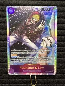 Rosinante & Law EB04-038 SR One Piece TCG The Azure Sea's Seven NM-MT Lot of 4 - Image 2