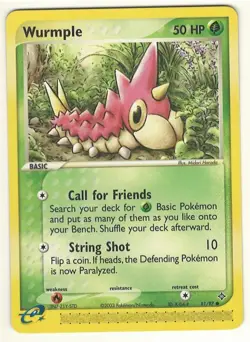 POKEMON WURMPLE 81/97 - EX DRAGON CARD - NEAR MINT / MINT - LOOK !!! - Image 1