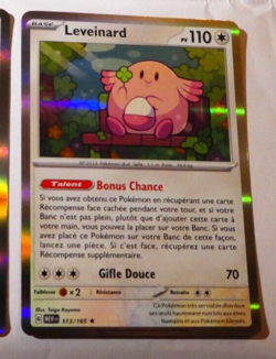 Pokemon 151 Francais Card Rare Holo Carte Leveinard 113/165 EV3.5 MEW FR Mint - Image 1