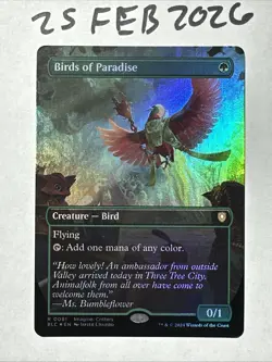 Birds of Paradise (Borderless) Commander: Bloomburrow Foil - Image 1