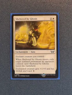 MTG Sheltered by Ghosts - Duskmourn: House of Horror - DSK - NM+ Condition - Image 1