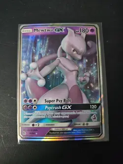 Mewtwo GX 31/68 Hidden Fates Set ULTRA RARE Pokemon Card Mint - Image 1