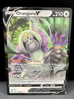 Pokemon TCG Oranguru V Sword & Shield - Astral Radiance 133/189 Holo Ultra Rare - Image 1