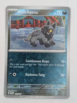 2024 Pokemon Twilight Masquerade REVERSE HOLO Poochyena #113/167 RARE - Image 1