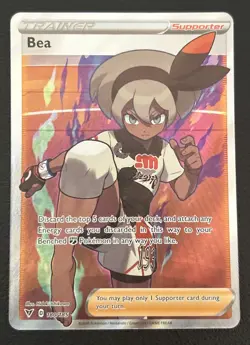 Bea 180/185 Swsh04: Vivid Voltage Full Art Ultra Rare Pokemon TCG Card NM - Image 1