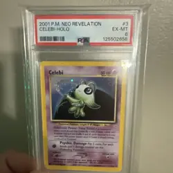 2001 POKEMON NEO REVELATION #3 CELEBI-HOLO PSA 6 - Image 1