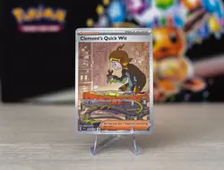 Clemonts Quick Wit 243/191 Pokemon TCG Surging Sparks Special Illustration Rare - Image 1