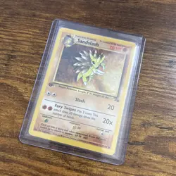 Pokemon TCG Sandslash Fossil, 1st Edition Uncommon Card 41/62 - Image 3
