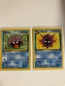 Vintage, First Edition Pokemon Fossil Cards Character Evolution Set of 2 - Image 1
