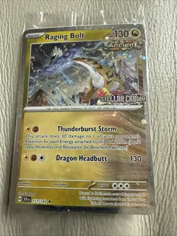 Raging Bolt Stellar Crown Bestbuy Promo Pokemon TCG Card STAMPED - Image 1