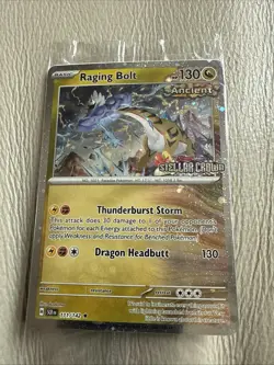 Raging Bolt Stellar Crown Bestbuy Promo Pokemon TCG Card STAMPED - Image 2