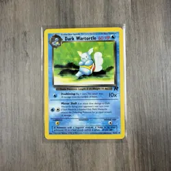 Dark Wartortle Team Rocket Uncommon 46/82 WOTC Vintage Pokemon card 2000 - Image 1