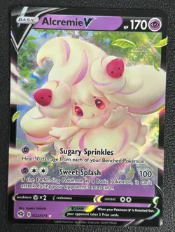 Alcremie V 022/073 Champion's Path Ultra Rare Pokemon TCG Card NM - Image 1