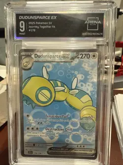 Dudunsparce EX 178 Pokemon Journey Together Arena Club Graded 9 (~PSA 9) - Image 1