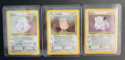 Pokemon TCG Base Set 2 Holo Chansey 3, Clefable 5, Clefairy 6 Lot SWIRLS/SPIRALS - Image 1