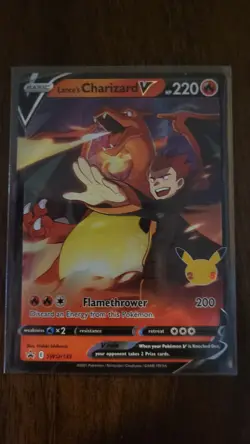 Lance's Charizard v SWSH133 Black Star Promos Holo Pokemon TCG - Image 1
