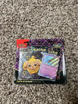 Pokemon Scarlet & Violet Paldean Fates Tech Sticker Collection | Shiny Fidough - Image 1