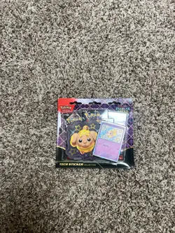 Pokemon Scarlet & Violet Paldean Fates Tech Sticker Collection | Shiny Fidough - Image 2