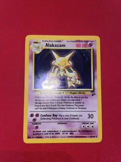 Alakazam 1/102 Holo Rare Base Set 2 Pokemon Card WOTC | NM - Image 1
