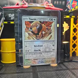 Tauros Destined Rivals Reverse Holo Pokemon TCG 152/182 Scarlet & Violet Common - Image 3
