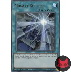 Yugioh Miracle Rupture BLC1-EN025 Gold Ultra Rare 1st Edition NM - Image 1