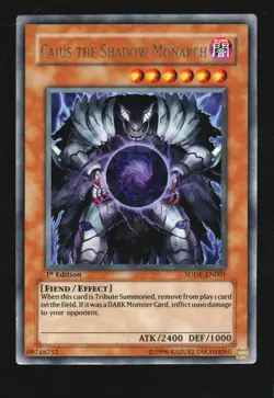 The Dark Emperor #SDDE-EN001 Caius the Shadow Monarch 1st Edition - Image 1