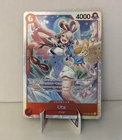 Uta ST23-001 SR ONE PIECE Tcg Card Game NM RED - Image 1