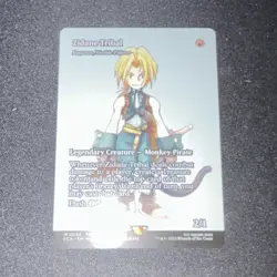 Magic: The Gathering FFIX Zidane Tribal Legendary Creature Card Regular NM - Image 1