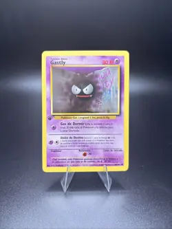 Pokemon TCG Gastly Base Set Spanish 50/102 1st Edition Common Card - Image 1
