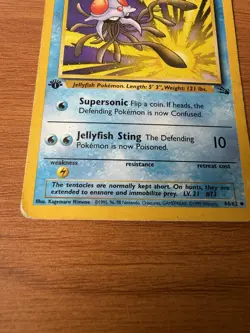Tentacruel 44/62 1st First Edition Pokemon TCG Card Fossil - Image 2