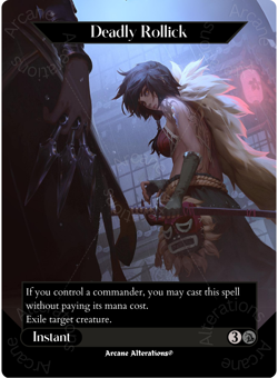 Deadly Rollick - Full Art Altered Art Custom Cards - Image 1