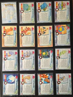 Pokemon Topps Series 1 Complete UK Print Silver Foil 90 Card Set NM-LP - Image 4