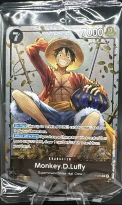 Monkey.D.Luffy (Tin Pack Set Vol. 2) P-075 One Piece Promotion Cards Foil - Image 1