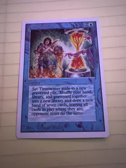 mtg timetwister unlimited card in LP possibly nm - Image 1