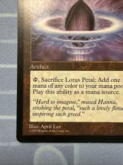 Lotus Petal - Tempest - Magic The Gathering - Vintage 1997 - Image 5
