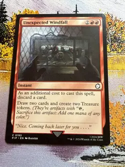 MTG - Universes Beyond: Fallout - Unexpected Windfall - NM - NF - Image 1